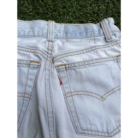 Vintage Levis 501 washed light blue frayed 25 x 27 - Picture 10 of 16